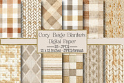 Cozy Beige Blankets, an Illustration by DreamPrint404 (Thumbnail 1 of 4)
