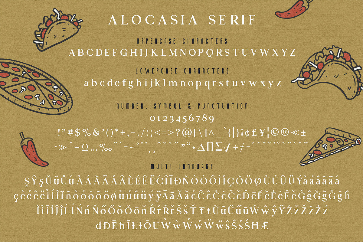 Alocasia-Trio Font Combination, a Script Font by Burntilldead (Photo 13 of 17)