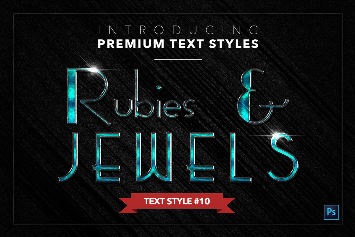 Rubies & Jewels #1 - 20 Text Styles, a Layer Style Add-On by Jonas Stensgaard (Photo 11 of 23)