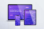 20 Futuristic Vector Web Designs, a Landing Page Template by QASO (Thumbnail 7 of 11)