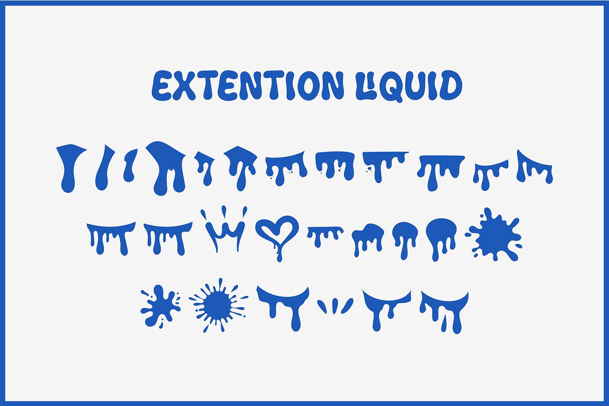 HUFLIX – Playful Bubble Liquid Font, a Handwritten Font by WhymoreArt (Photo 10 of 10)