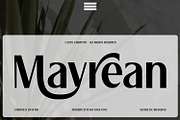 Mayrean - Modern Stylish Sans, a Sans Serif Font by Variatype (Thumbnail 1 of 7)