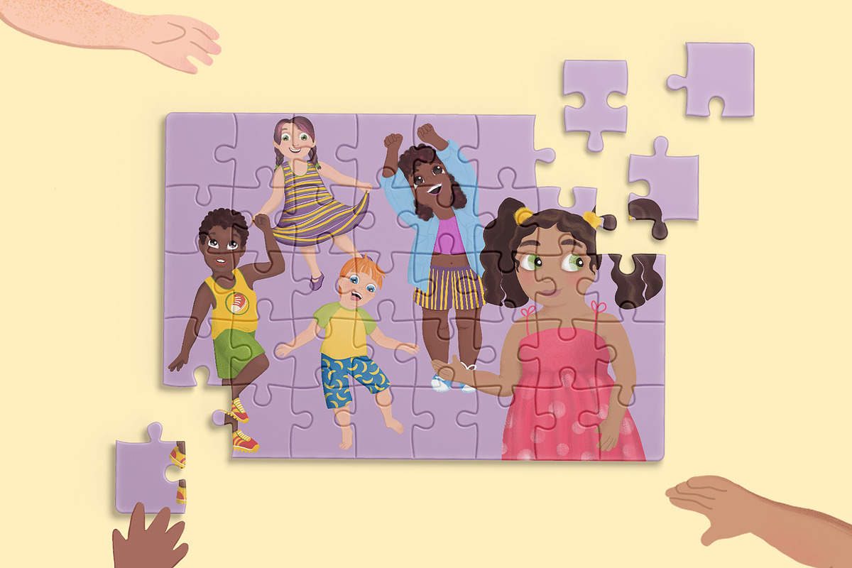 Happy Kids, a Person Illustration by YuNa (Photo 3 of 6)