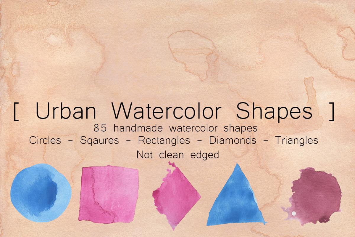 Urban Watercolor Shapes, a Texture Graphic by TheUrbanLine (Photo 1 of 12)
