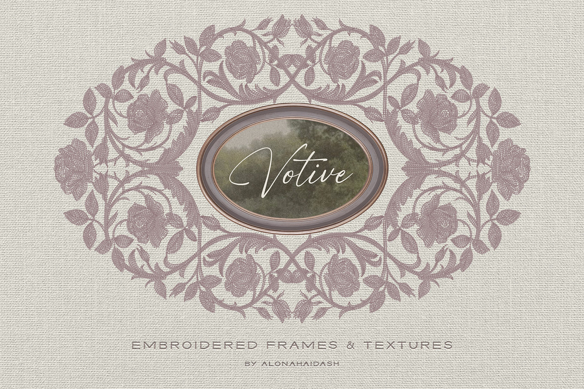 Votive Embroidered Frames & Textures, a Texture Graphic by alonahaidash (Photo 20 of 20)