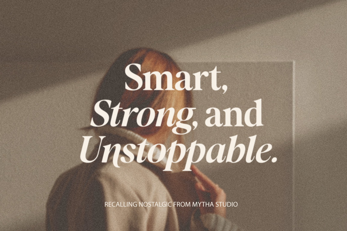 Recalling Nostalgic Font, a Serif Font by Mytha Studio (Photo 8 of 14)