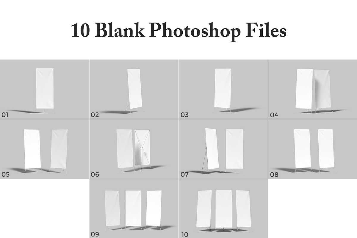 X Stand Banner Mockup, an Advertising Mockup by graphictime (Photo 12 of 12)