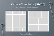 20x20 PSD Collage Board Templates, a Templates & Theme by Paperweight Memories (Thumbnail 4 of 5)