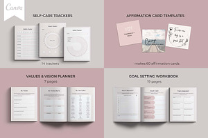 Self-Care Canva Template Bundle