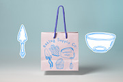Baking Tools Line art, a Work Illustration by Carpet Tapete Pretzel (Thumbnail 3 of 5)