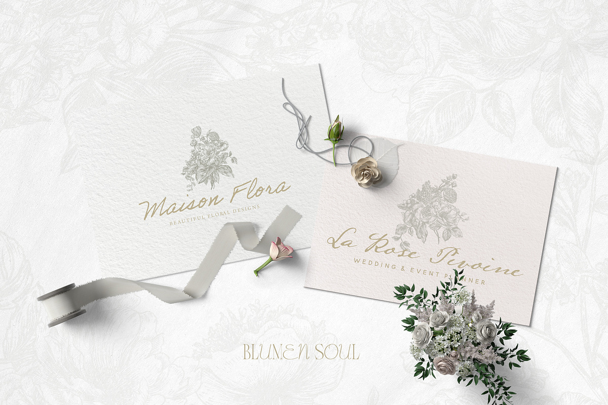 Vintage Botanical Floral - Clipart, a Decorative Illustration by BlumenSoul (Photo 3 of 10)