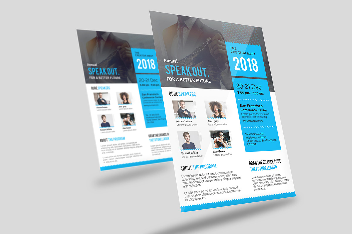 Conference Corporate Flyer, a Flyer Template by ideaz_sabbir (Photo 2 of 6)