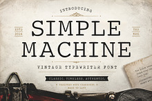 Simple Machine - Vintage Font