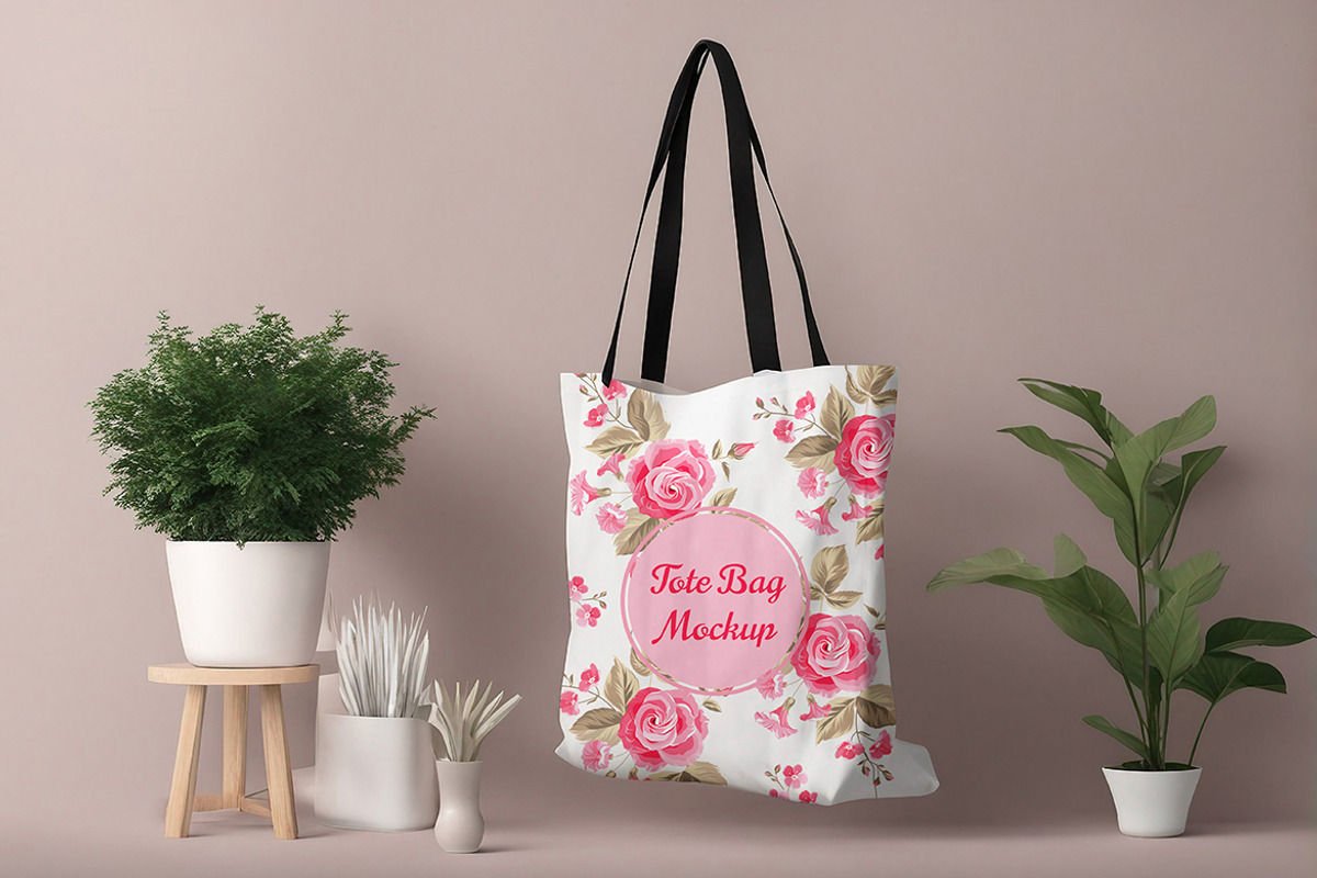 Tote Bag Mockup, a Merchandise Mockup by 3djagan (Photo 4 of 7)