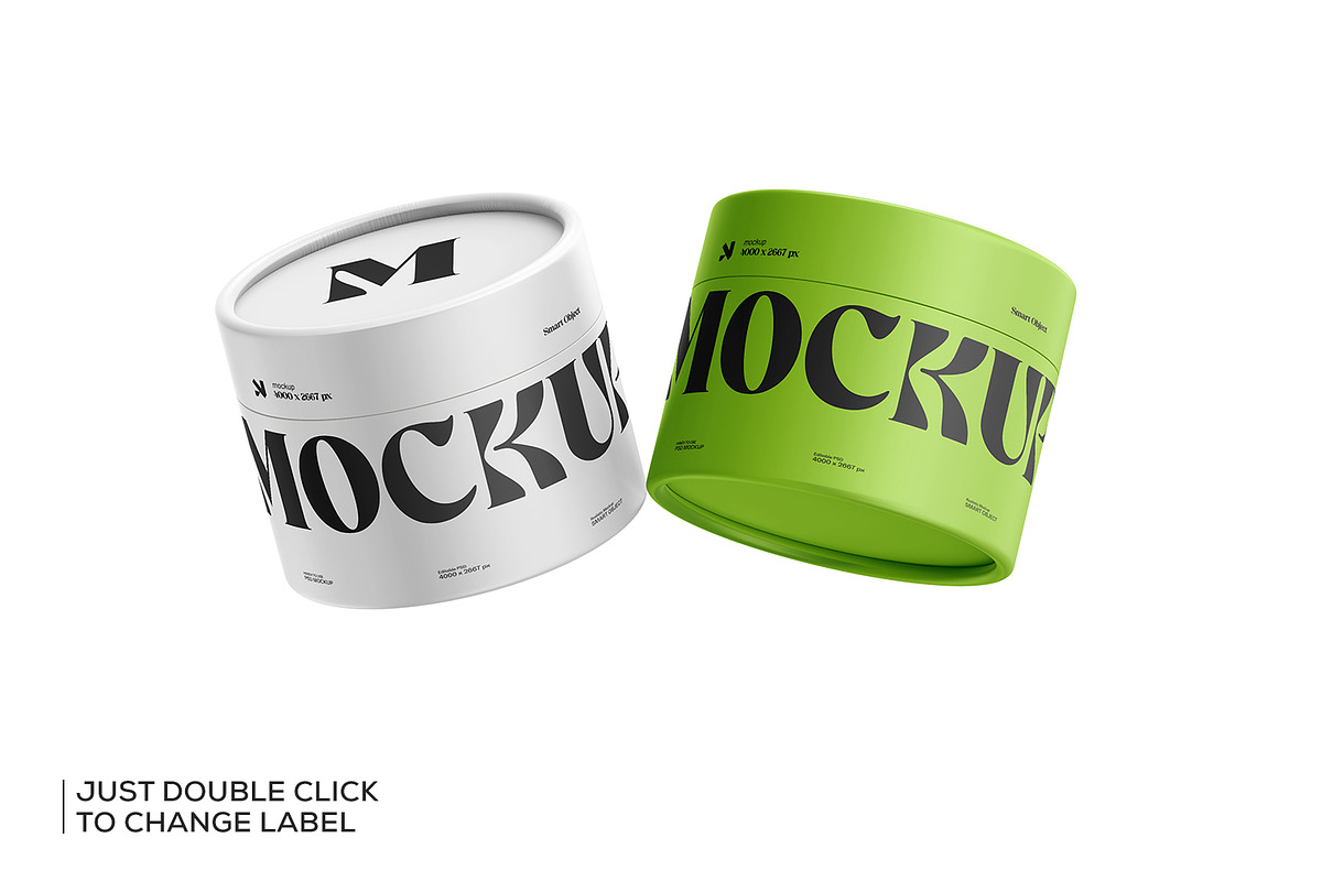 Cylindrical Paper Tube Mockup, a Packaging Mockup by Ram Studio LLC (Photo 4 of 13)