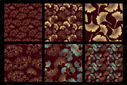 Red and Gold Ginkgo Digital Paper, a Texture Graphic by Digital Curio (Thumbnail 4 of 5)