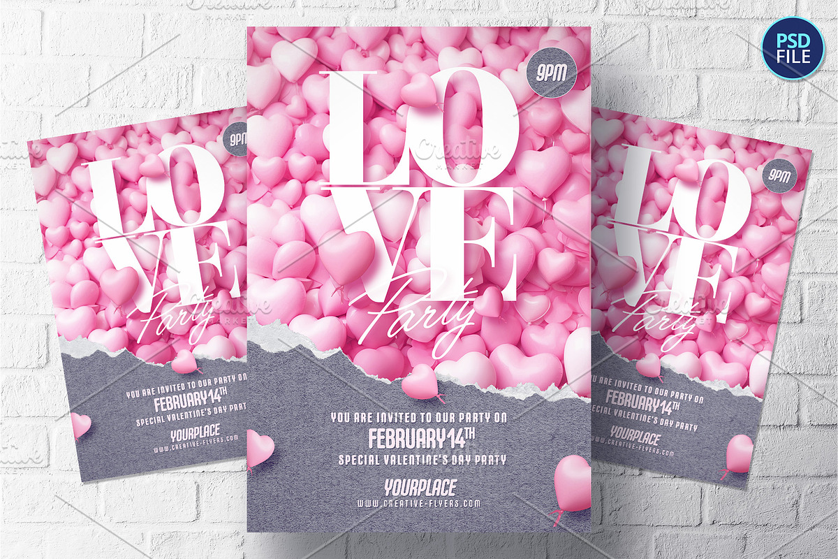 Elegant Valentine's Day Template, a Templates & Theme by Rome B Creation (Photo 1 of 2)