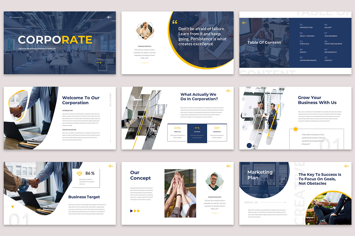 Corporate Powerpoint Template, a Presentation Template by Jaruka (Photo 2 of 5)
