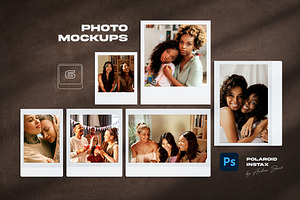 Polaroid Instax Photo Frames, a Mockup by Andrew Skoch Design