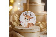 Ceramic Ornament Mockup, a Merchandise Mockup by EmpaviMockups (Thumbnail 5 of 7)