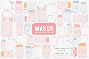 Soft Pink Jar Vectors & Clipart, an Illustration by Amanda Ilkov