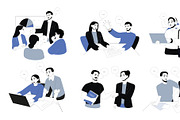 Business People Illustrations, a Finance Illustration by alexdndz (Thumbnail 3 of 3)