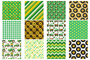 Green Tractor Digital Paper Set, a Background Photo by Wow Magic (Thumbnail 2 of 2)