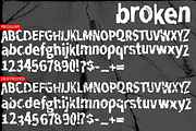 Broken – A Grunge Typeface, a Sans Serif Font by twentytwo media co. (Thumbnail 3 of 5)