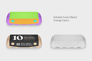 Egg Carton Pack Mockup Set, a Cups & Container Mockup by Country4k (Thumbnail 2 of 4)