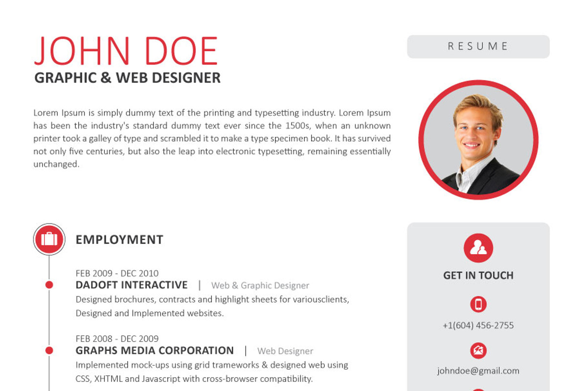 Clean Resume / CV, a Resume Template by RQ Designs (Photo 13 of 13)