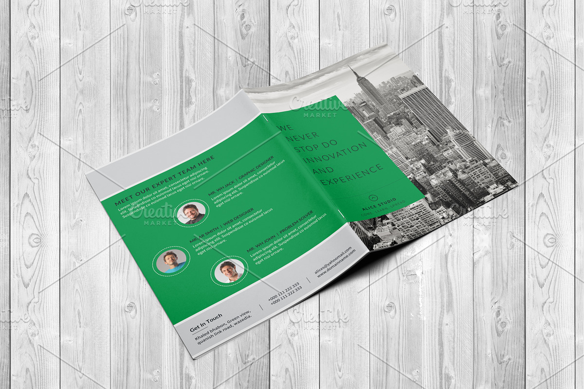 Corporate Bi-Fold Brochure Template, a Brochure Template by Alice_s (Photo 10 of 10)
