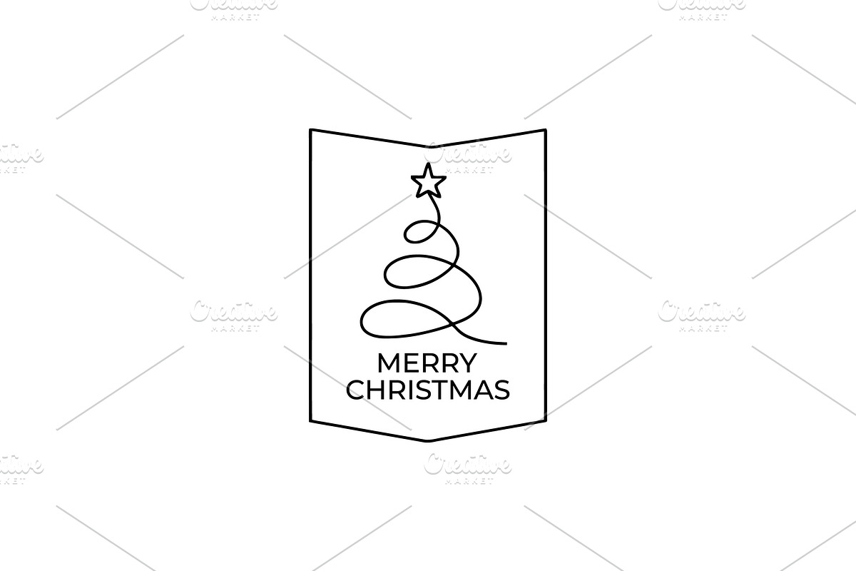 Fluid Layered Christmas Tree Logo, a Branding & Logo Template by Vectorium Studio (Photo 1 of 2)