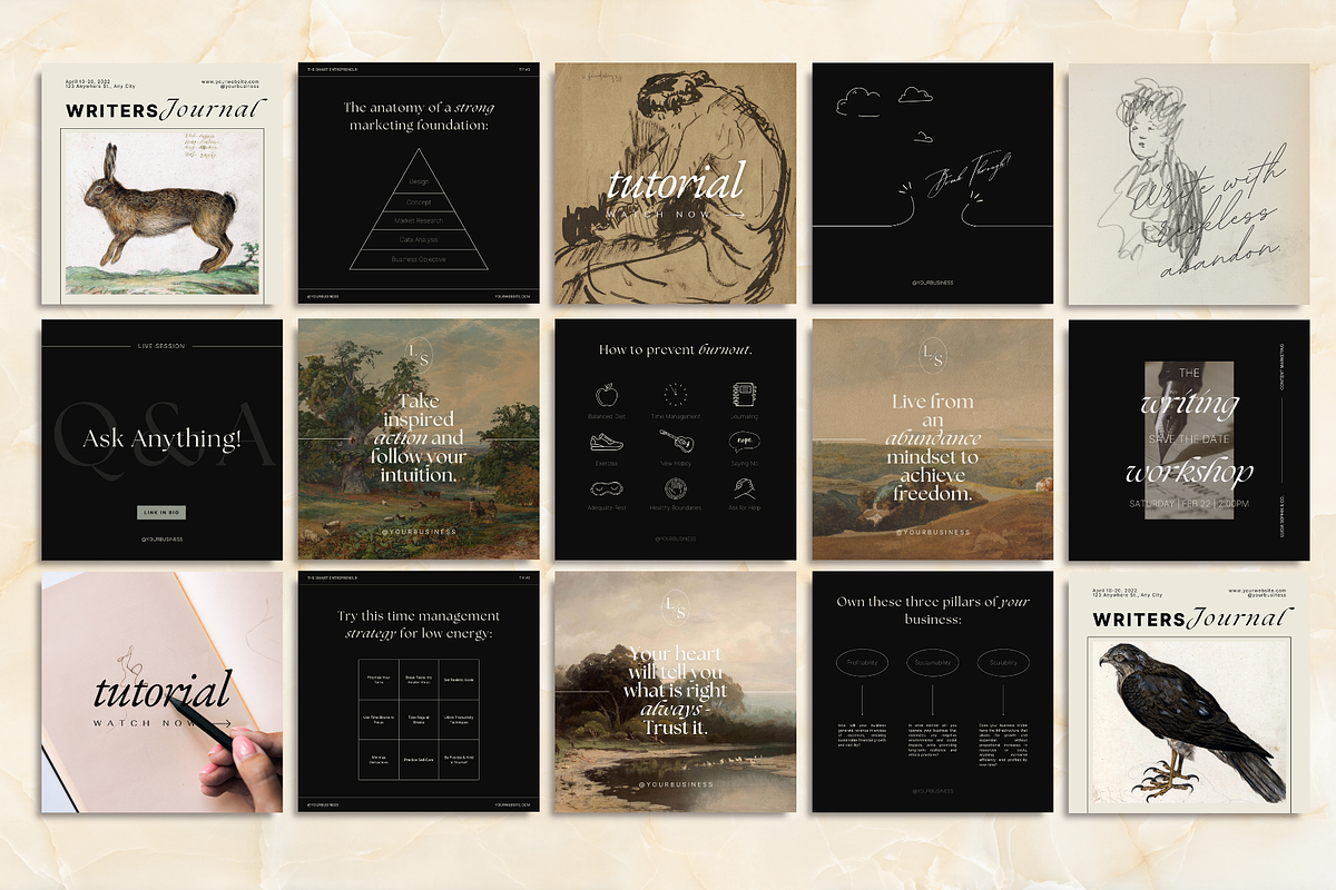 The Editor Template Bundle, a Social Media Template by The Flossy Finch (Photo 6 of 11)