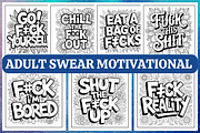 Adult Swear Word Coloring Book, an Illustration by Coco Bloom (Thumbnail 1 of 4)