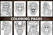 500 Animal Mandala Coloring Pages, an Animal Illustration by Design Station (Thumbnail 2 of 5)