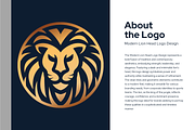 Luxury Lion Head Logo Design, a Branding & Logo Template by Brand_Hero (Thumbnail 2 of 5)