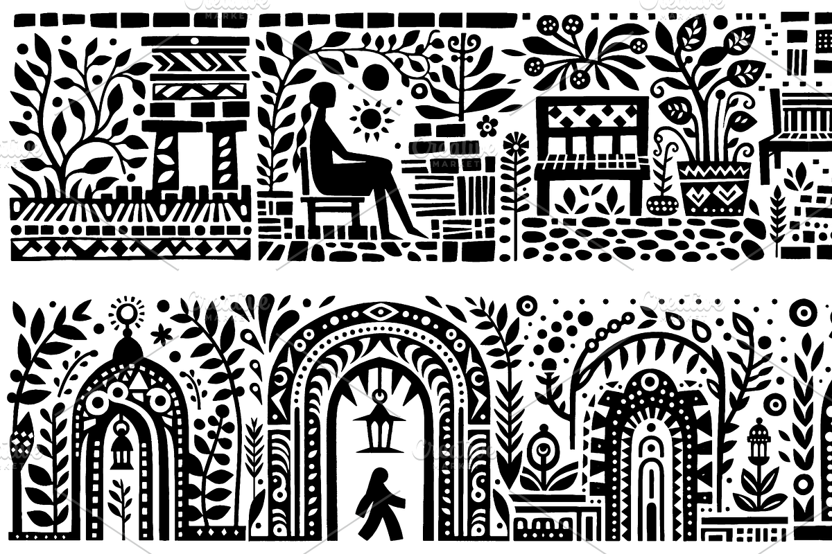 Vintage Gardening Folk Art, a Decorative Illustration by devastd (Photo 18 of 28)