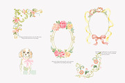 watercolor rococo coquette clipart, a Decorative Illustration by Patishop Art (Thumbnail 7 of 9)
