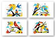 10 Tropical Bird Illustration, an Animal Illustration by denayunebgt (Thumbnail 2 of 4)