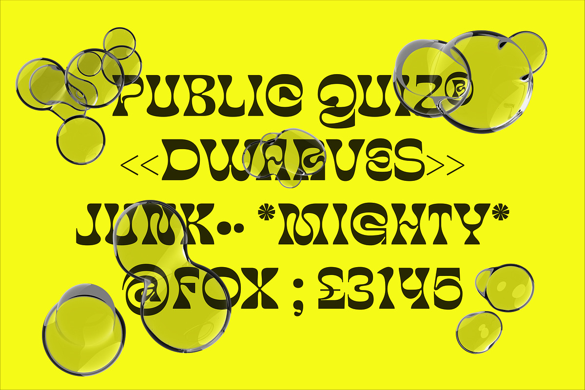 Bekix - Funky Liquid Retro Y2K Font, a Sans Serif Font by Casloop Studio (Photo 2 of 9)