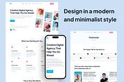Digital Agency Web Templates, a Bootstrap Template by CreativeUI (Thumbnail 2 of 7)