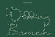 CS Wardine Dashed, a Script Font by Craft Supply Co. (Thumbnail 4 of 8)