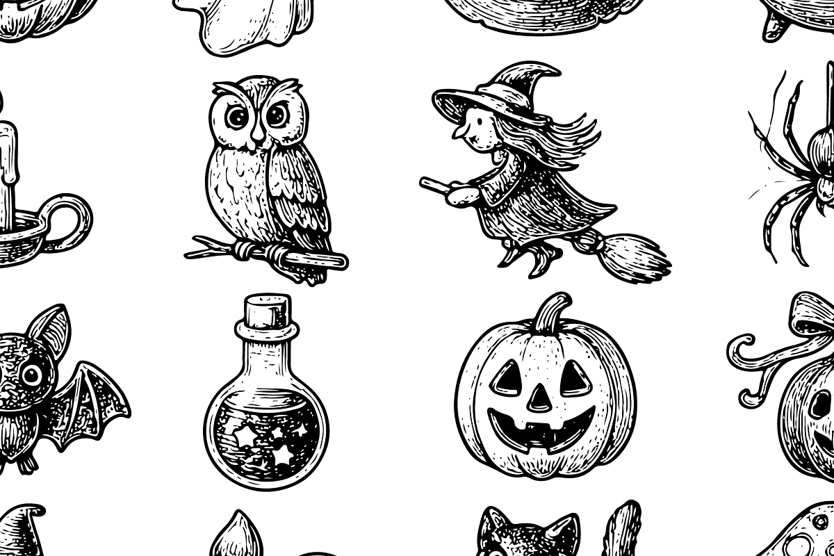 Halloween Witchcraft Clipart, an Object Graphic by RT Studio (Photo 4 of 4)