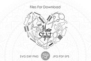 Hair stylist Doodle Collage PNG file, an Illustration by Artisan Craft (Thumbnail 3 of 3)
