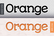 Orange Editable Text Effect, a Layer Style Add-On by rwgusev (Thumbnail 3 of 7)
