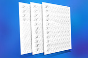 Capital letters of Copperplate, a Stationery Template by Good Worksheets (Thumbnail 1 of 2)
