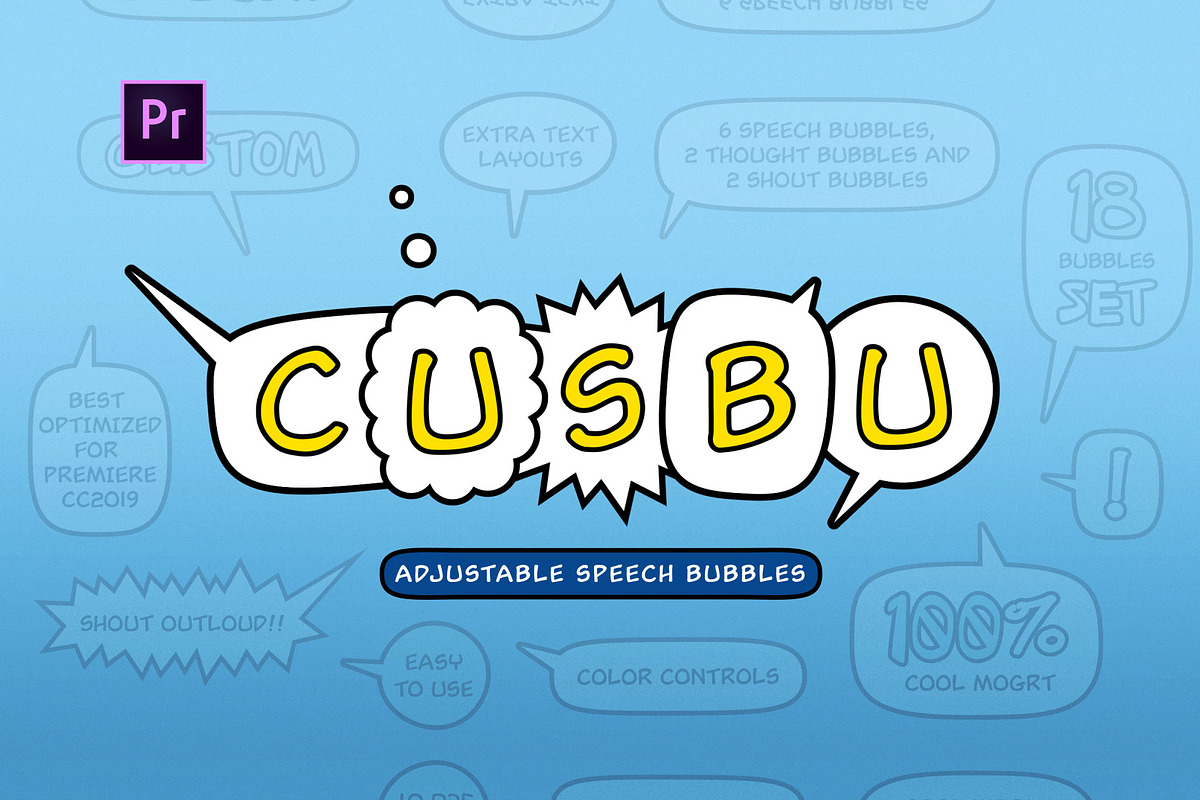 ANIMATED Speech Bubbles (Premiere), a Presentation Template by Atamotion (Photo 1 of 8)