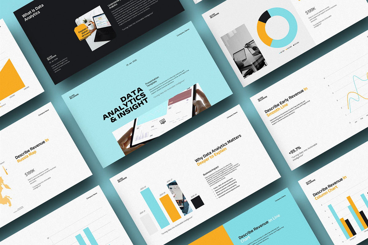 Data Analysis Presentation Template, a Presentation Template by evgenystudio (Photo 8 of 8)