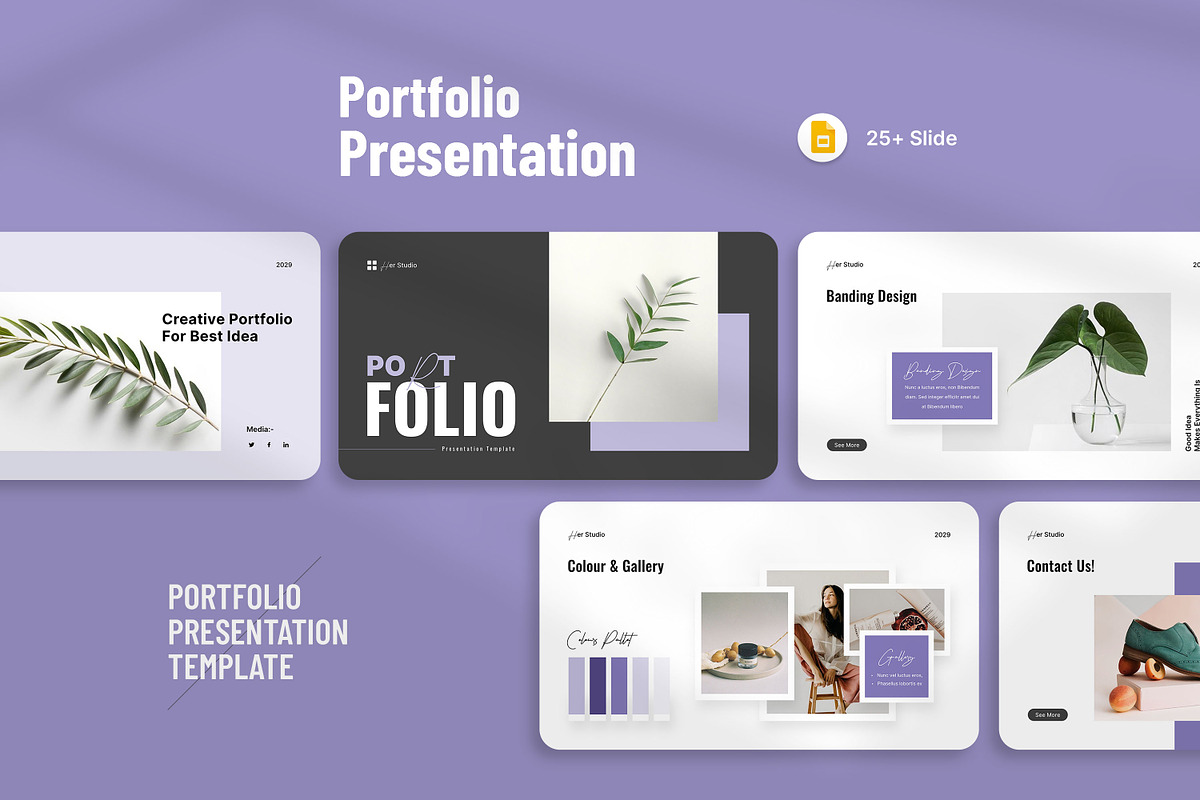 Portfolio Presentation Template, a Presentation Template by KreateTribe (Photo 4 of 5)