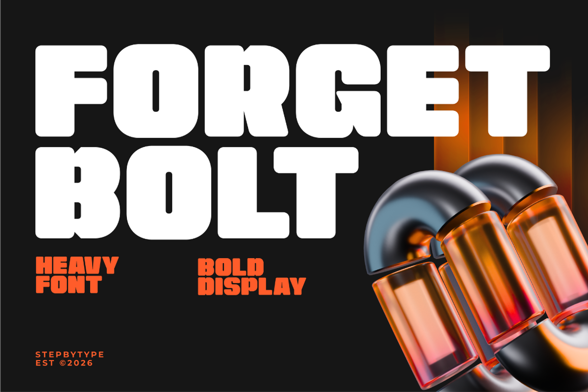 Forgetbolt, a Sans Serif Font by Brand_Hero (Photo 1 of 13)
